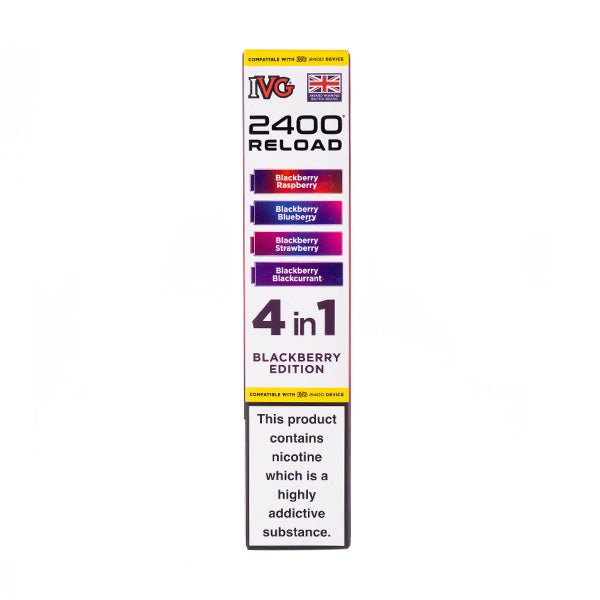 Blackberry Edition IVG 2400 Reload Replacement Pods - 4 Pack