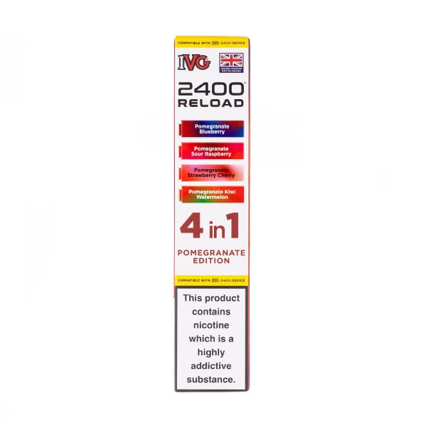 Pomegranate Edition IVG 2400 Reload Replacement Pods - 4 Pack