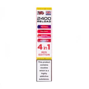 Red Edition IVG 2400 Reload Replacement Pods - 4 Pack