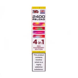 Red Raspberry Edition IVG 2400 Reload Replacement Pods - 4 Pack