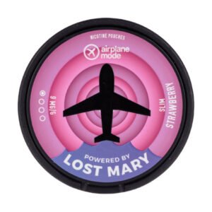 Strawberry Airplane Mode Nicotine Pouches by Lost Mary