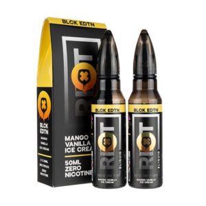 Mango Vanilla Ice Cream 100ml Shortfill E-Liquid by Riot Squad (2x50ml)