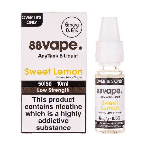Sweet Lemon 50/50 E-Liquid by 88Vape