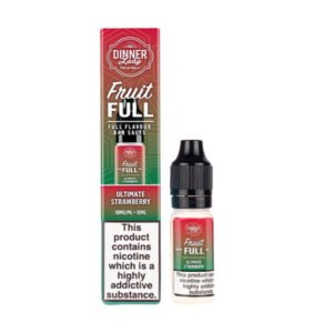 Ultimate Strawberry Nic Salt E-Liquid by Dinner Lady Fruit Full Bar Salts