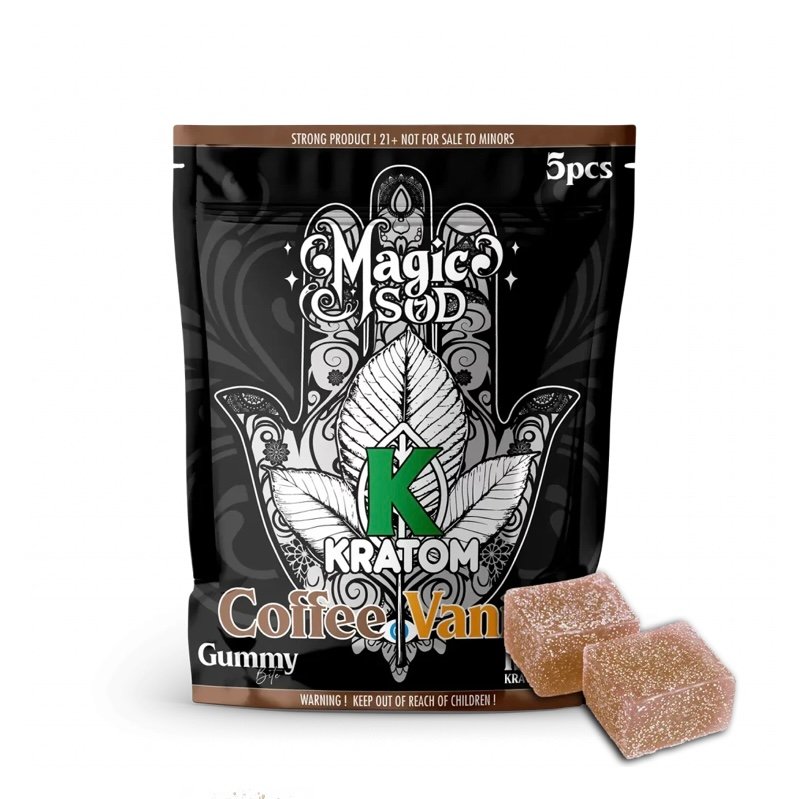 Kratom Coffee Vanilla Gummies 150 MIT Kratom Extract - Image 2